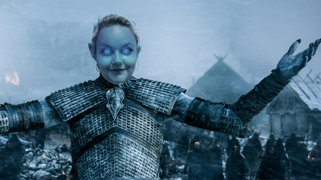 Paní Hurtová jako Night King