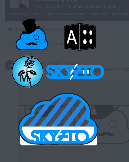 Moje příšerná loga ze druháku...