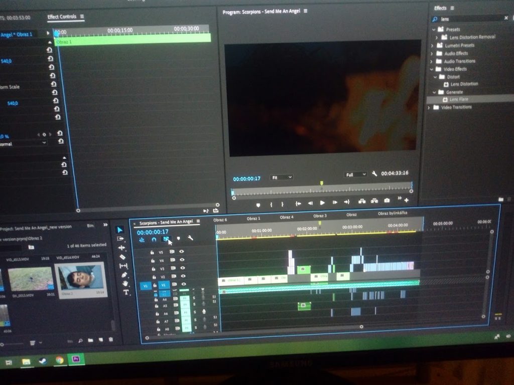 Střih "Send me an angel"